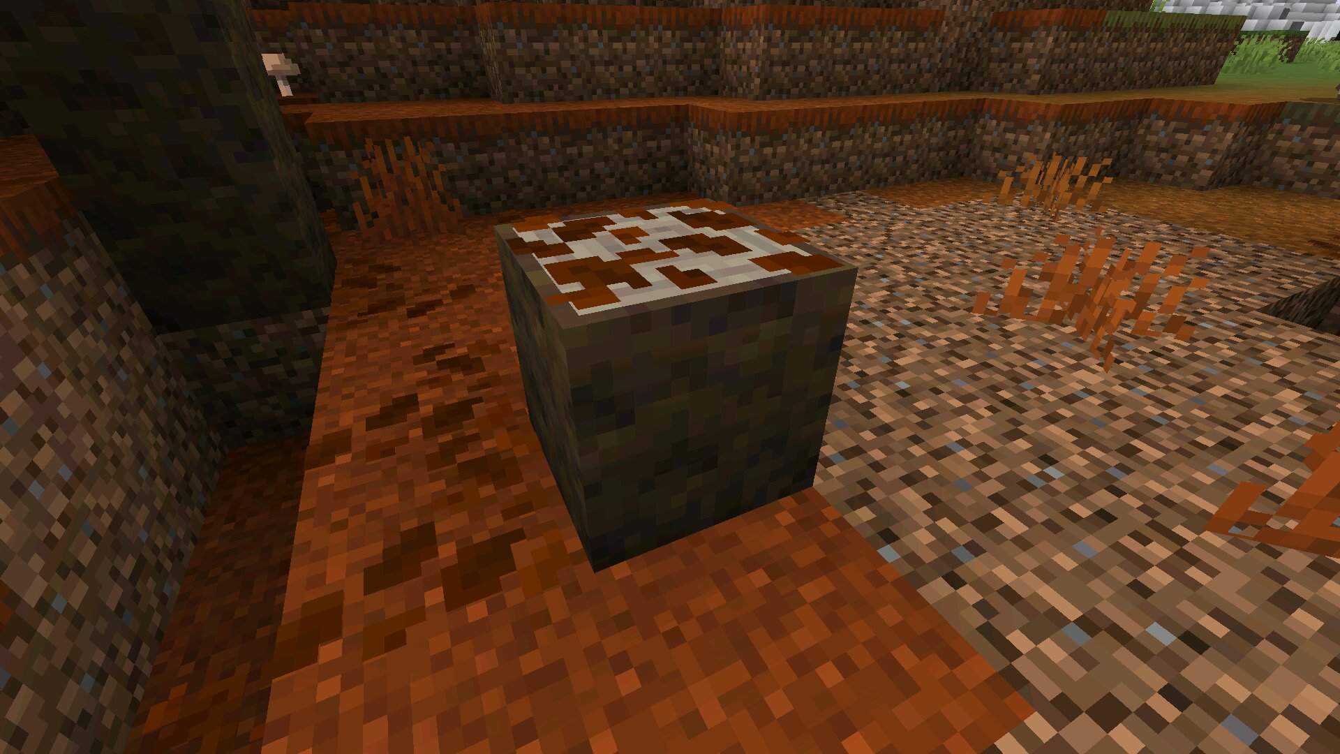 Блок из Minecraft с Осенним лесом Блок из Майнкрафт с Осенним лесом