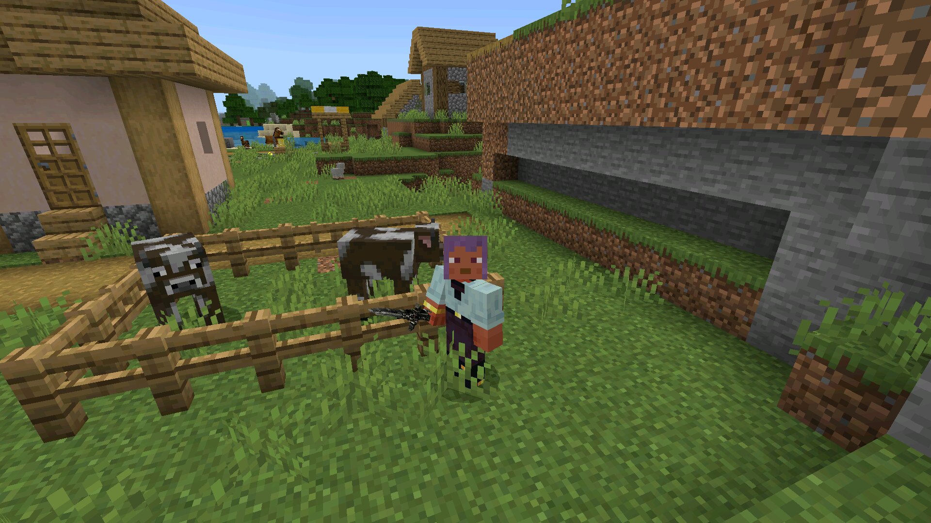 Коровы из мода на Ассасин Крид для Майнкрафт ПЕ Коровы из мода на Ассасин Крид для Minecraft PE