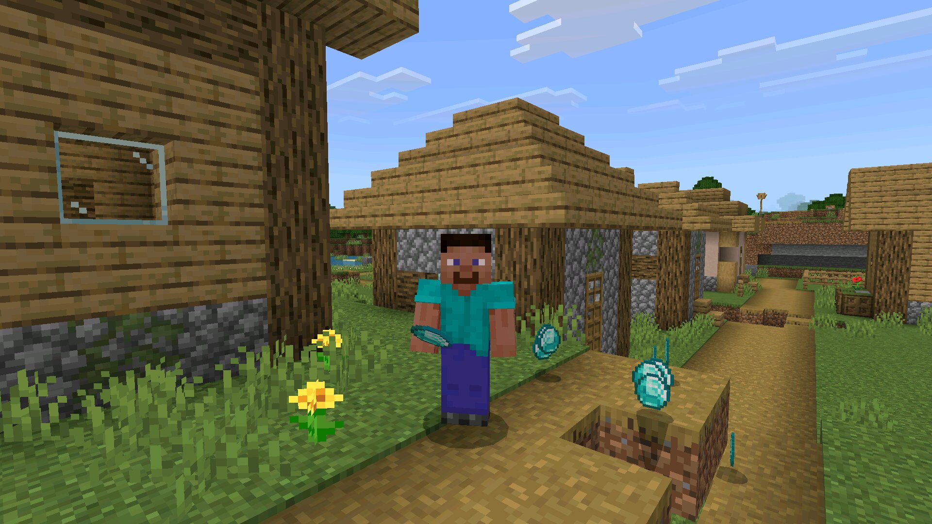 Алмазы из мода на Способности Мобов для Minecraft PE Алмазы из мода на Способности Мобов для Майнкрафт ПЕ