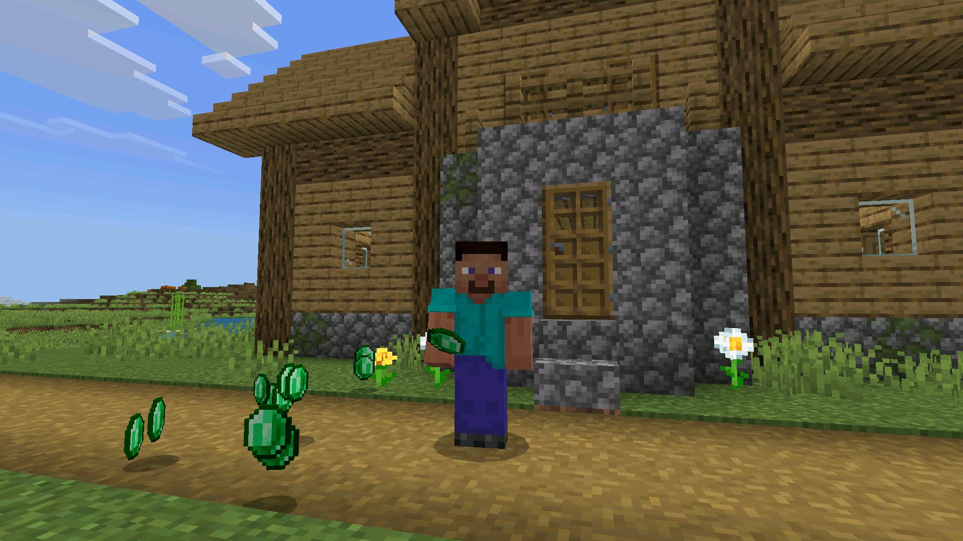 Стив из мода на Способности Мобов для Minecraft PE Стив из мода на Способности Мобов для Майнкрафт ПЕ