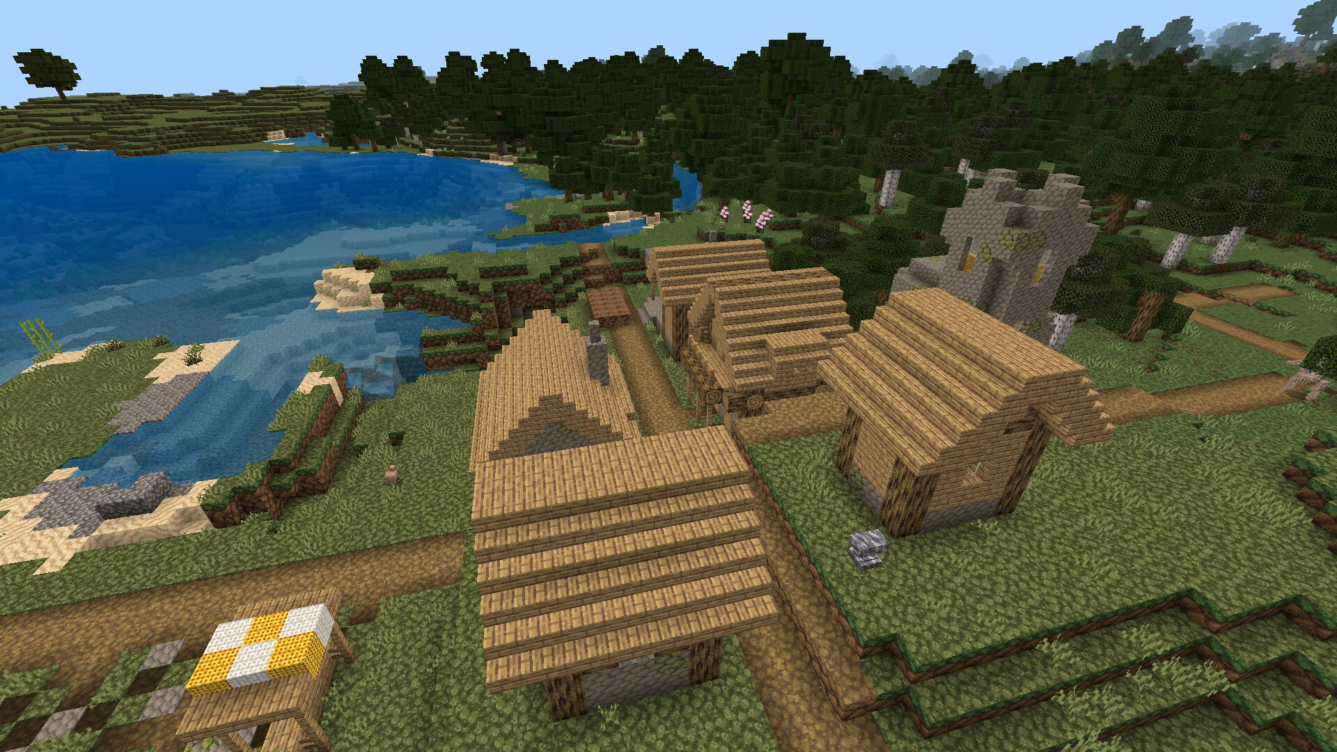 Деревня из Мода на Археологию для Minecraft PE Деревня из Мода на Археологию для Майнкрафт ПЕ