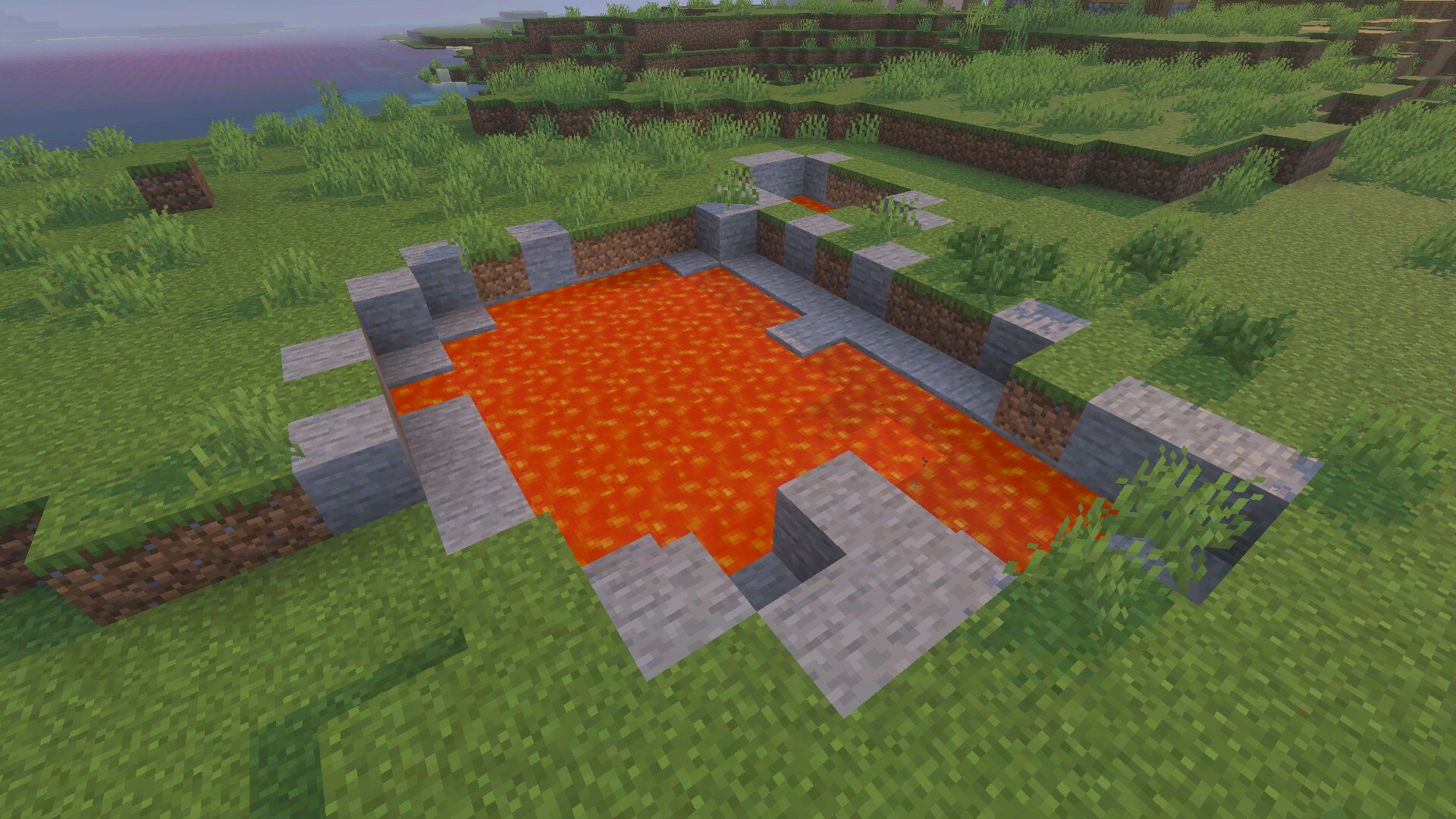 Лава из Мода Sodium в Minecraft PE Лава из Мода Sodium в Майнкрафт ПЕ