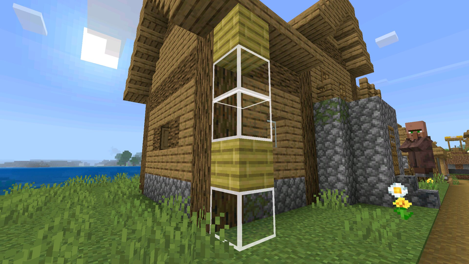 Дом из Мода на Камуфляж для Minecraft Bedrock