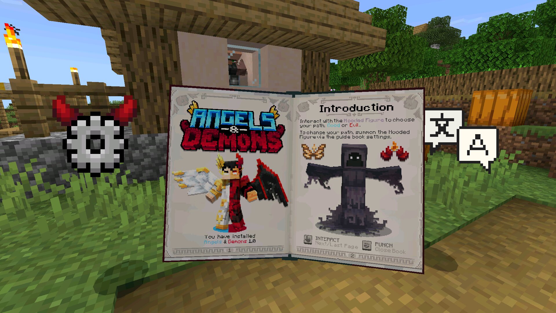 Гайд из Мода Angels and Demons для Minecraft Bedrock Гайд из Мода Angels and Demons для Майнкрафт Бедрок