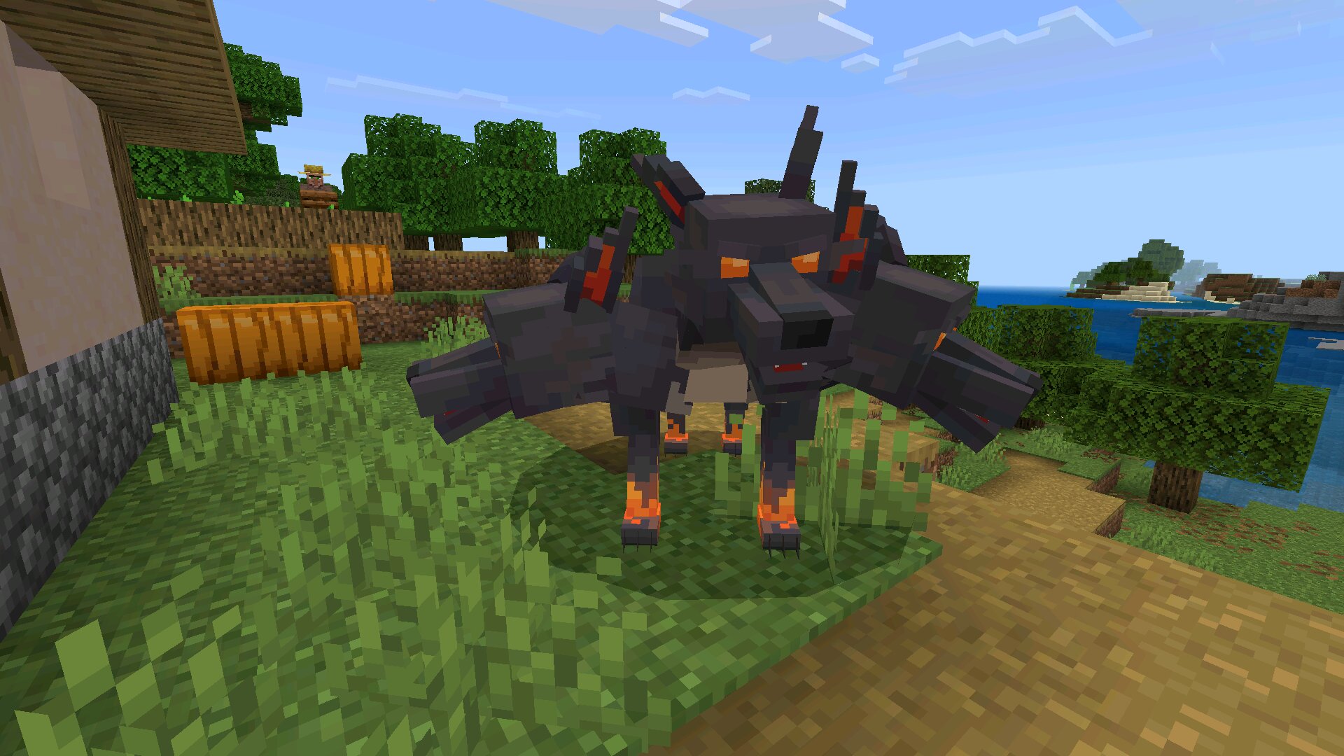Собака из Мода Angels and Demons для Minecraft Bedrock Собака из Мода Angels and Demons для Майнкрафт Бедрок